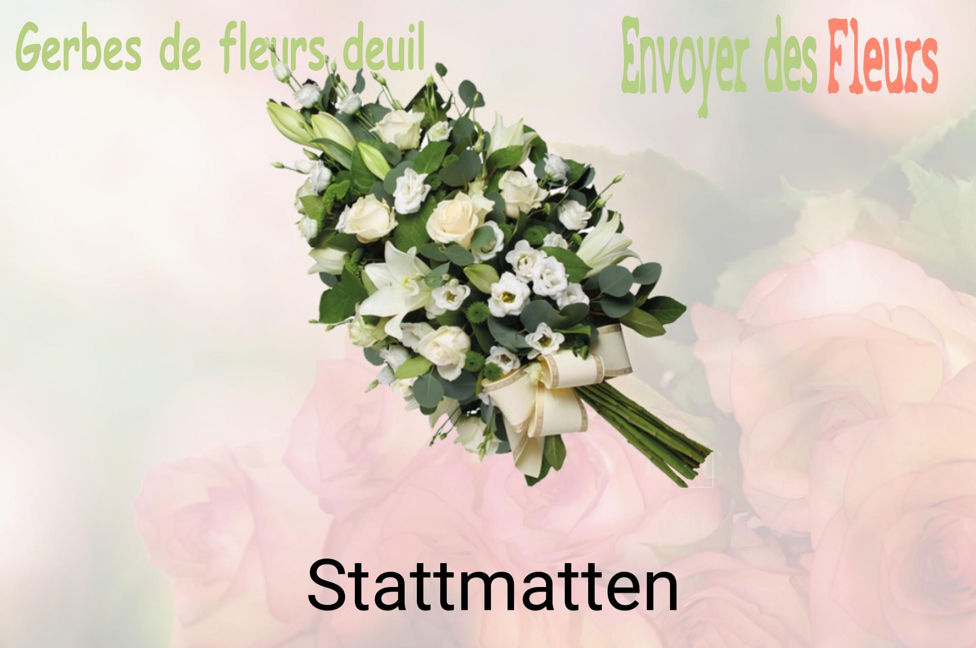 Gerbe de fleurs de deuil livrée à Stattmatten